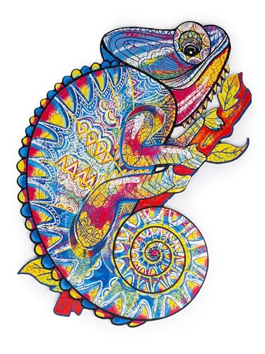 Wooden Puzzle - Chameleon