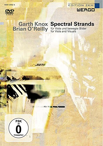 DVD cover for "Spectral Strands," featuring abstract art and a piano.