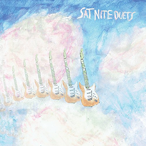 CD cover art: painted guitars receding into a cloudy, pastel sky.