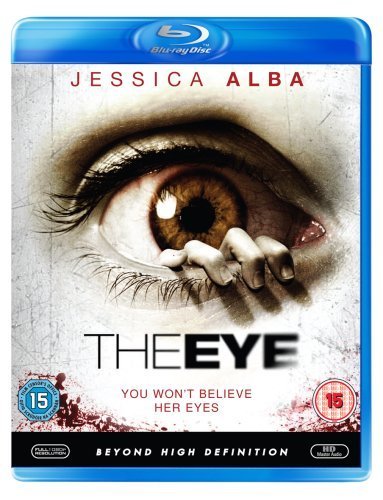 Blu-ray cover for "The Eye" featuring a close-up of an eye and hand.