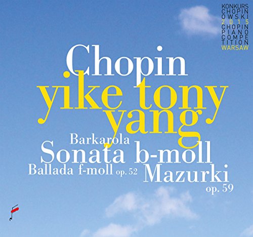 CD cover with yellow text “Chopin Yike Tony Yang” on a blue sky background.