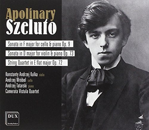 CD cover featuring a portrait of composer Apolinary Szeluto.