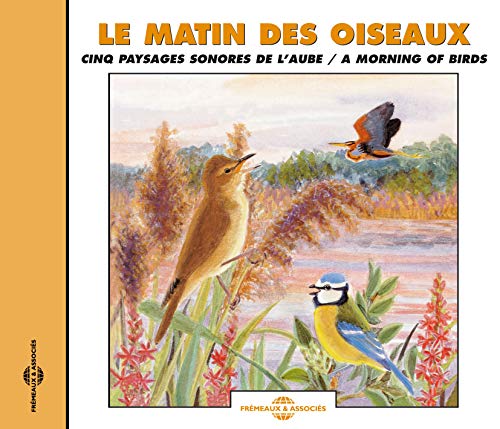 CD cover with painted image of birds in a marsh at dawn.