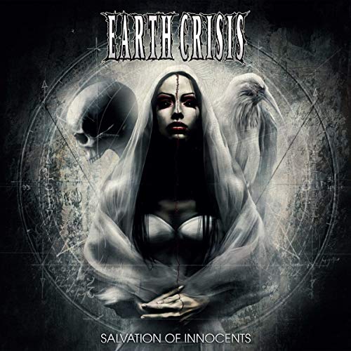 Album cover for Earth Crisisā āSalvation Of Innocentsā featuring a ghostly figure.