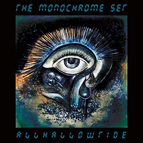 CD cover for The Monochrome Set’s “Allhallowtide” featuring a stylized eye.