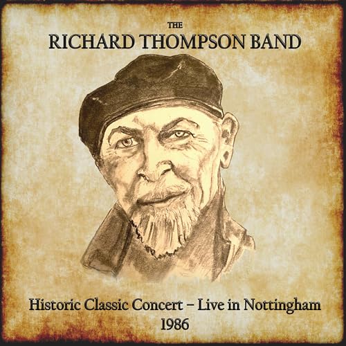 Richard Thompson Band album cover featuring a sketched portrait of a man.