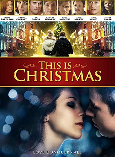 This Is Christmas" DVD cover featuring couples and festive city lights.