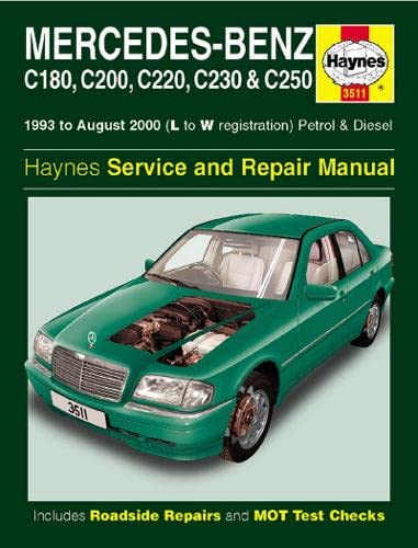 Haynes Repair Manual - compatibility Mercedes-Benz C-Class Petrol & Diesel (93 - Aug 00)