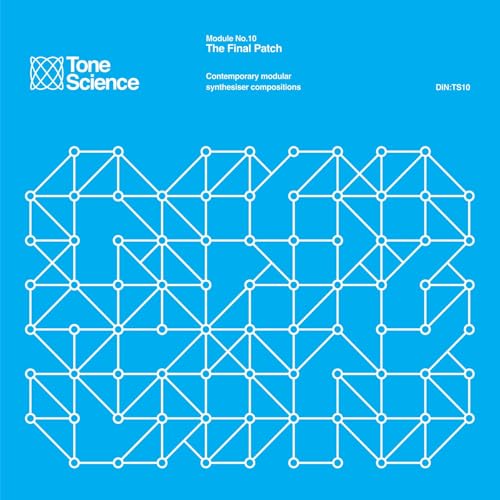 Blue CD cover with white geometric lines forming the number 10.