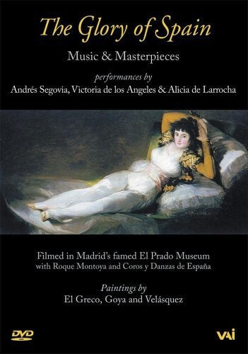 DVD cover for “The Glory of Spain” featuring a reclining woman painting.