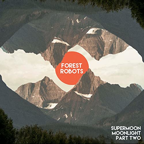 CD cover with mountains framed by a dark, circular border.