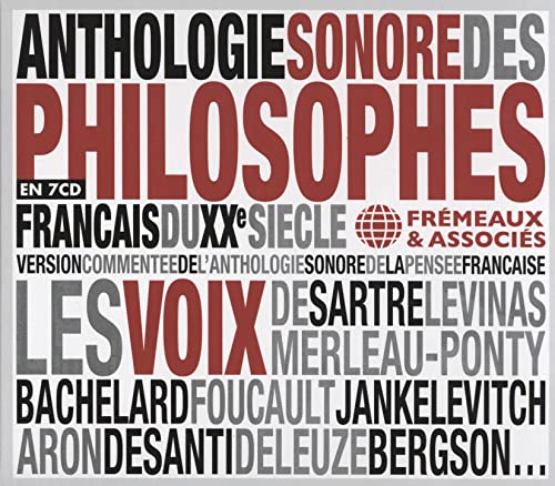 7CD box set, "Anthologie Sonore" with names of French philosophers.