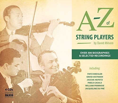 CD cover featuring three classical musicians playing string instruments.