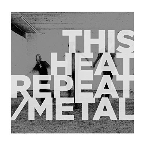 Black and white album cover with text and a blurred figure.