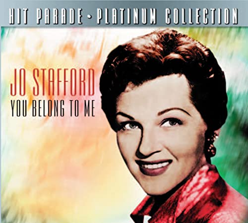 Jo Stafford album cover, "You Belong To Me", portrait with colorful background.