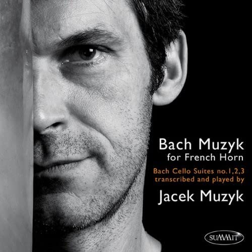 Black and white CD cover featuring a portrait of Jacek Muzyk.