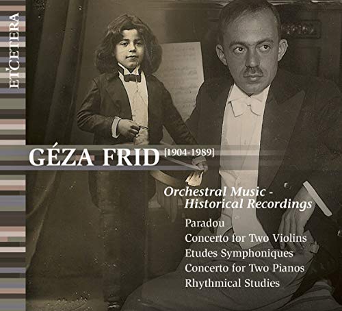 CD cover featuring portraits of composer Géza Frid and track listing details.
