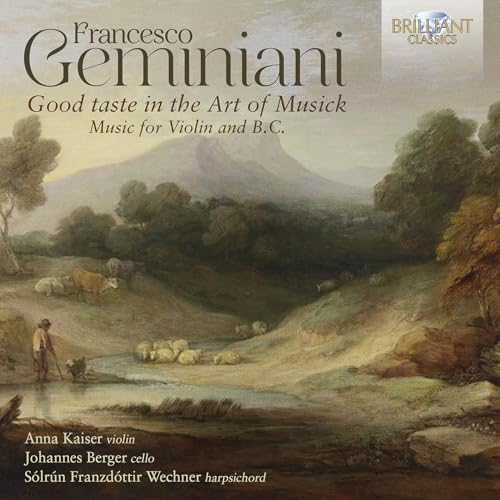CD cover: pastoral landscape painting with text listing composers and performers.