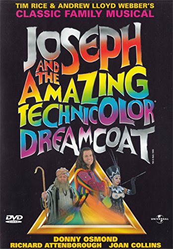 DVD cover for "Joseph and the Amazing Technicolor Dreamcoat" musical.