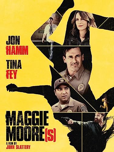 Maggie Moore" Blu-ray cover featuring Tina Fey, Jon Hamm, and multiple figures in action.
