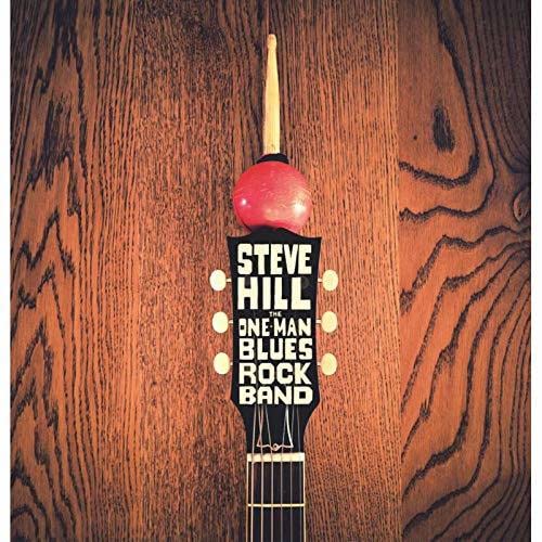 CD cover featuring a guitar headstock with text: Steve Hill, Blues Rock Band.