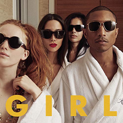 Four people in sunglasses and robes, with the word "GIRL" overlaid.
