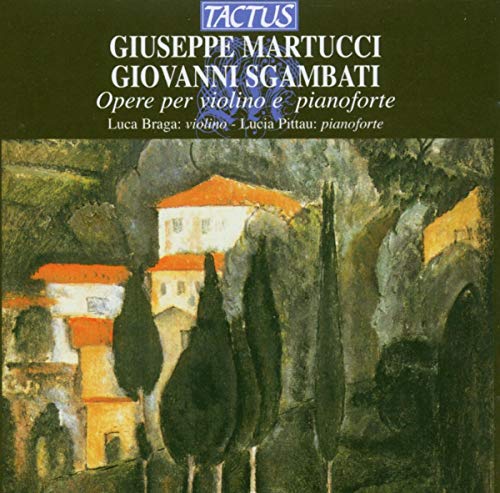 CD cover with painting of Italianate buildings and cypress trees.