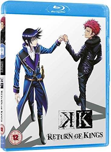 Blu-ray case for anime “K - Return of Kings” featuring two male characters.