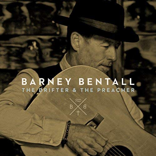 Barney Bentall album cover featuring a man with a guitar and hat.