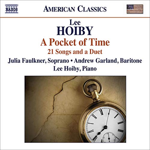 CD cover for Lee Hoiby’s “A Pocket of Time” with a pocket watch.