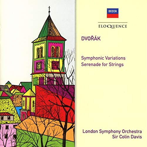 CD cover with colorful illustration of a town and church tower.