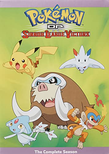 Pokémon Sinnoh League Victors DVD cover featuring Pikachu and other Pokémon.