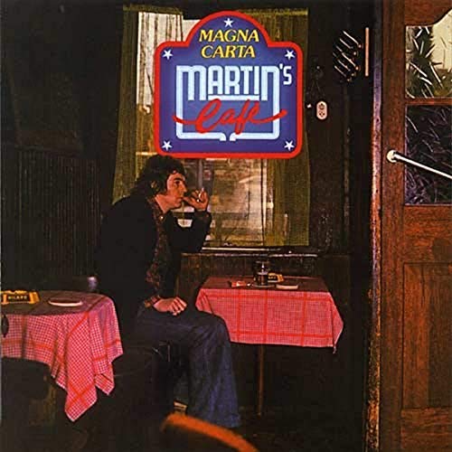 CD cover for Magna Carta's "Martin's Cafe" featuring a man drinking coffee.