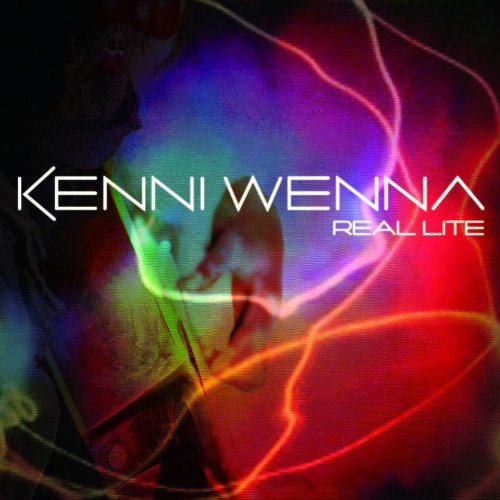 CD cover for āWenna,kenni - Real Liteā with abstract colorful lighting.