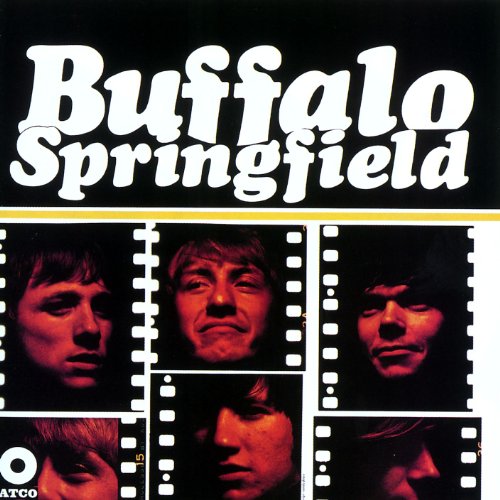 Buffalo Springfield album cover with band members’ photos resembling film strips.