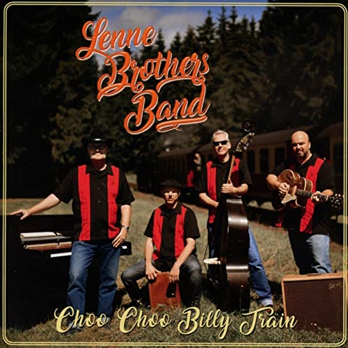 CD cover for Lennebrothers Band's "Choo Choo Billy Train" featuring four musicians.