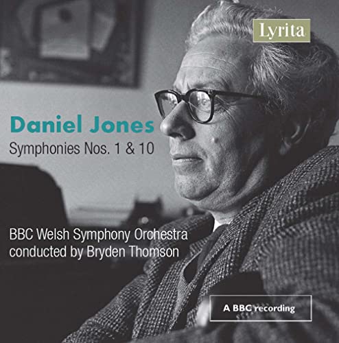 CD cover featuring a portrait of composer Daniel Jones with text.