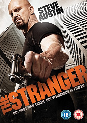 DVD cover for "The Stranger" featuring Steve Austin holding a gun.