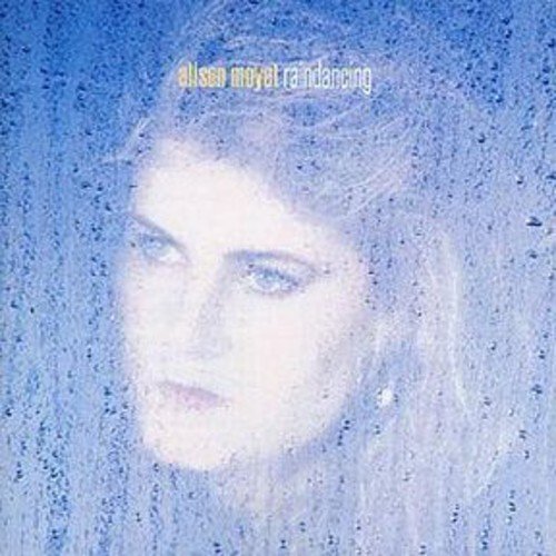 Alison Moyet album cover, portrait through rain-streaked glass.