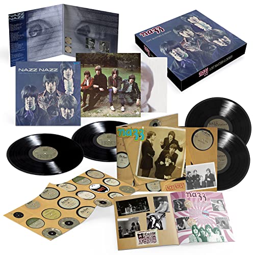 Nazz vinyl record box set with records, cover art, and inserts.