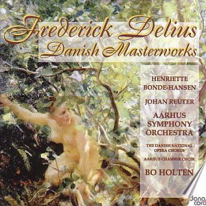 CD cover for Frederick Delius’ “Danish Masterworks” with painting and text.