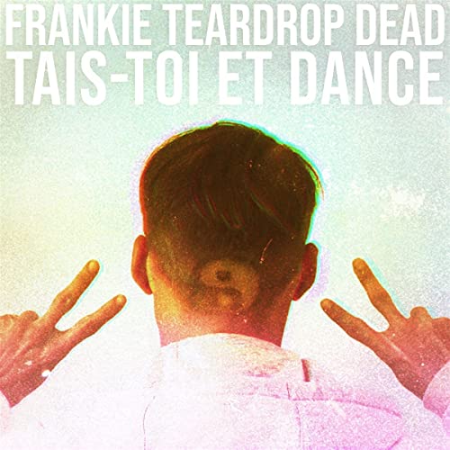Person’s back with peace signs, album title “Frankie Teardrop Dead” above.