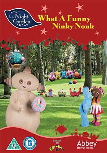 DVD cover for "In the Night Garden" featuring colorful characters in a forest.
