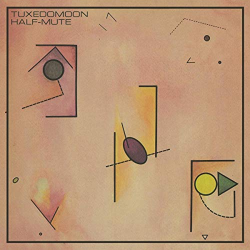 “Half-Mute” vinyl album cover with abstract geometric shapes in peach tones.