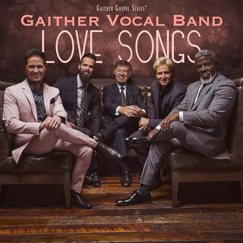 Gaither Vocal Band album cover featuring four men seated on a couch.