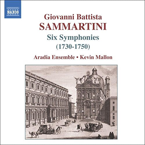 CD cover for Sammartini symphonies featuring a historical building illustration.