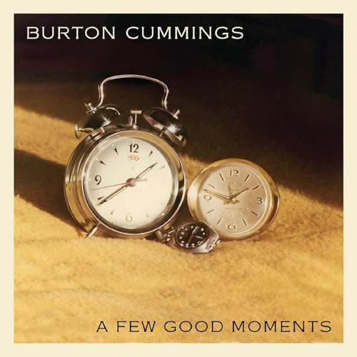 CD cover with three vintage clocks on a textured gold surface.