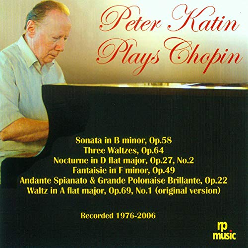 CD cover featuring pianist Peter Katin with tracklist details.