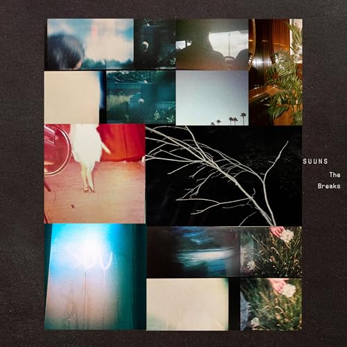 CD cover for Suuns’ “The Breaks” with fragmented, atmospheric imagery.