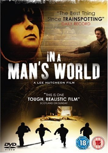 DVD cover for “In A Man’s World” featuring figures in a stone archway.